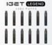 Person enjoying a smooth vape with iGet Legend disposable vape device in hand