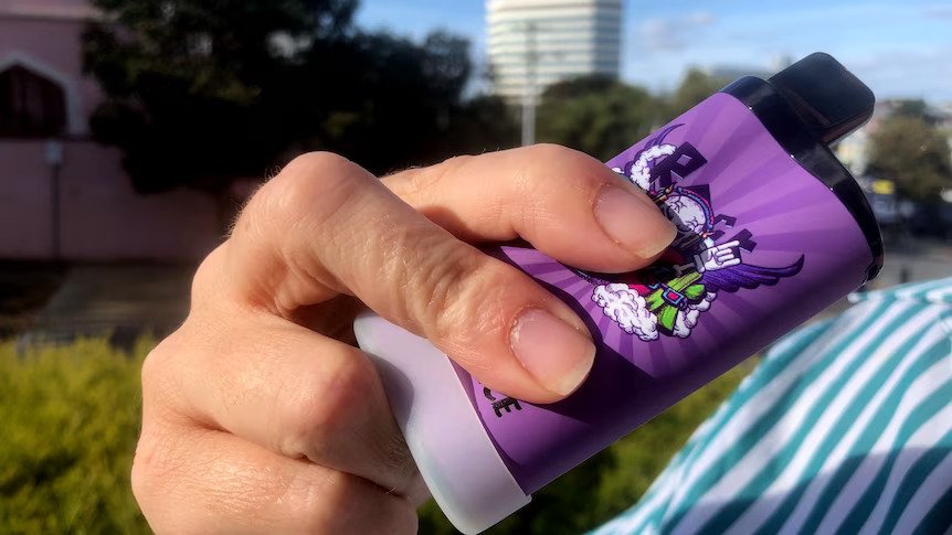 Variety of vape products displayed for sale on an Australian online vape shop