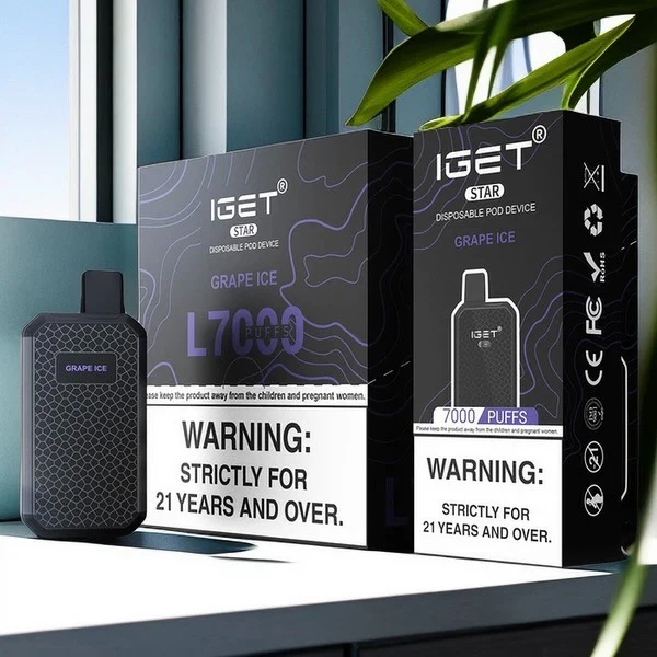iGet pods lined up for daily vaping use